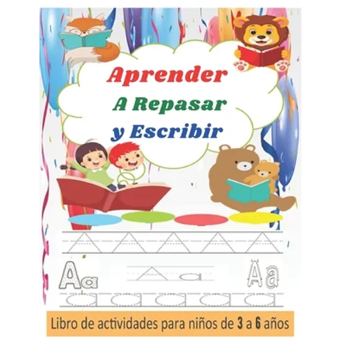 Aprender A Repasar y Escribir: Libro de Trazos para Niños Preescolar - Paperback