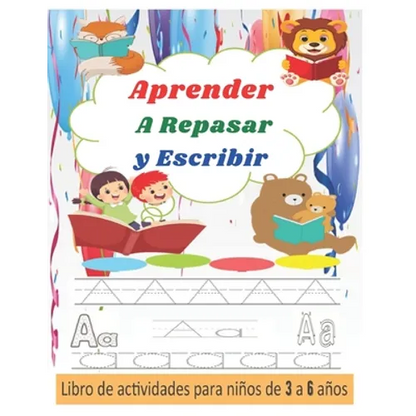Aprender A Repasar y Escribir: Libro de Trazos para Niños Preescolar - Paperback