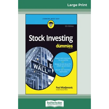 Stock Investing For Dummies, 5th Edition (16pt Large Print Edition) - Paperback
