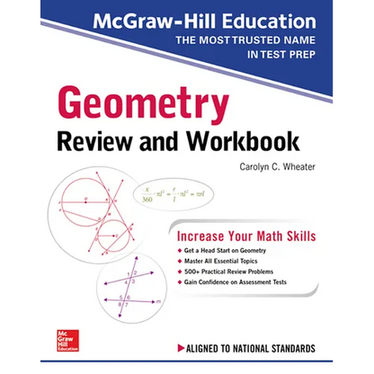 McGraw-Hill Education Geometry Review and Workbook - Paperback