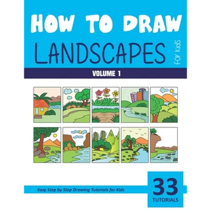 How to Draw Landscapes for Kids - Volume 1 - Paperback