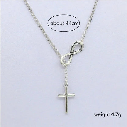 Multi Layer Necklace Chain Double Infinity Necklaces Pendants