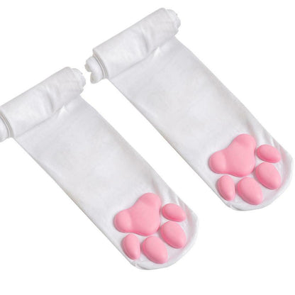 Thigh High Cat Paw Stockings & Arm Warmers
