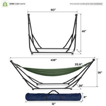 Tranquillo UniGen Transforming Hammock Stand for Ultimate Relaxation