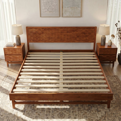 Elara Solid Wood Bed Frame