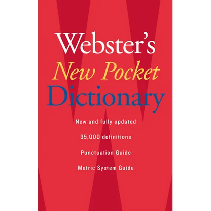 Webster's New Pocket Dictionary - Paperback