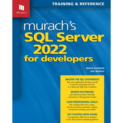 Murach's SQL Server 2022 for Developers - Paperback