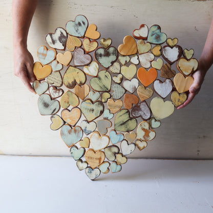 Heart of Hearts Wood Art