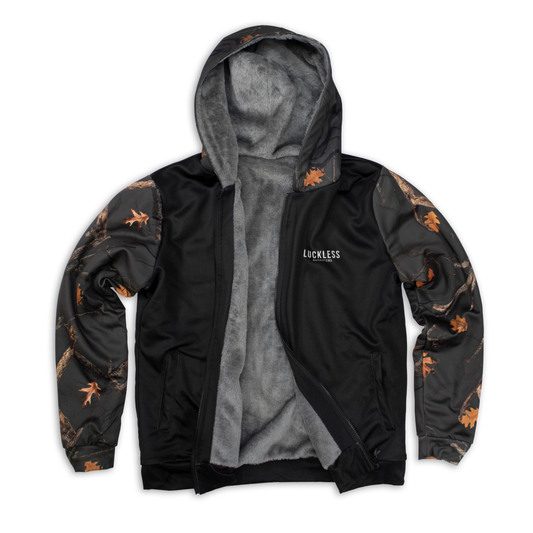 Midnight Camo Heavy Zip Fleece Hoodie