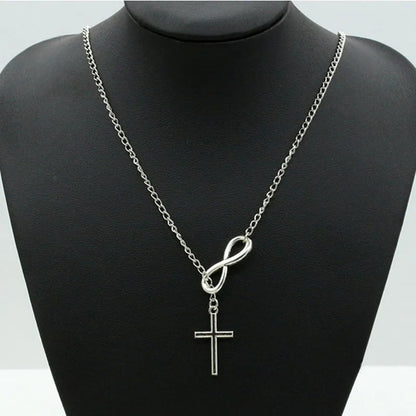 Multi Layer Necklace Chain Double Infinity Necklaces Pendants