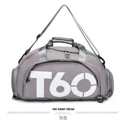 Multifunctional Waterproof Gym Duffel Bag – Large Travel Sports Backpack with Shoe Compartment
