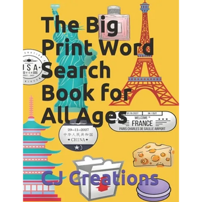 The Big Print Word Search Book for All Ages - Paperback