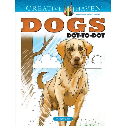 Creative Haven Dogs Dot-To-Dot Coloring Book - Paperback