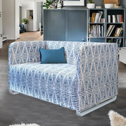 Boho Indigo Blue Slipcover – Compatible with IKEA Knopparp Sofa (3-Seater)