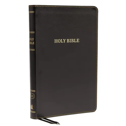 KJV, Thinline Bible, Standard Print, Imitation Leather, Black, Red Letter Edition - Imitation Leather