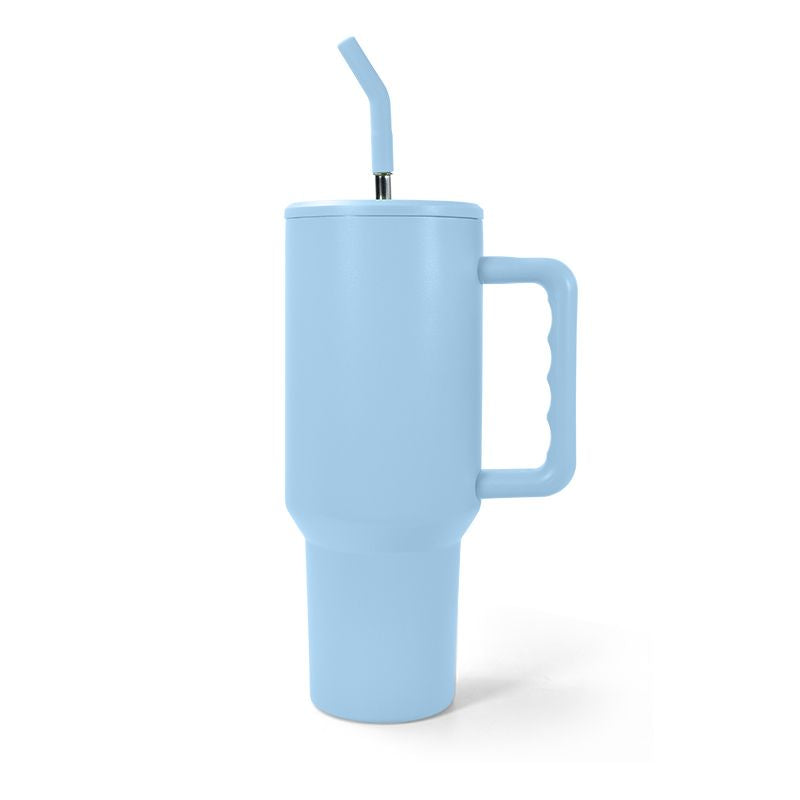 40oz Leak/Spill Proof lid sublimation Blank Tumbler with handle and stainless straw