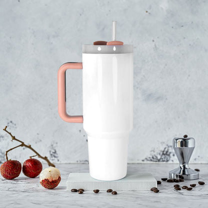 40oz Sublimation Blank Tumbler w/ Handle stainless steel