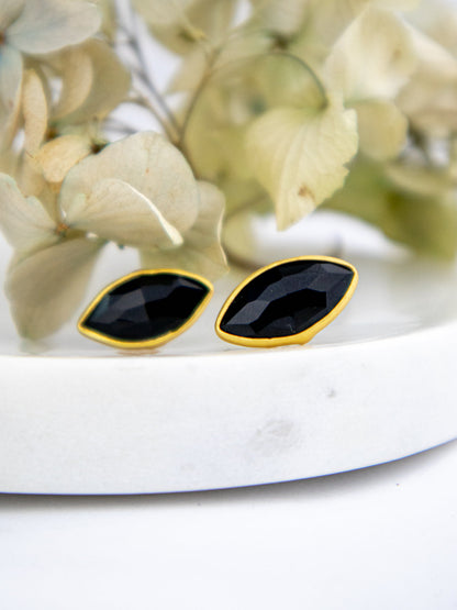 Mila Leaf Earrings - Gold