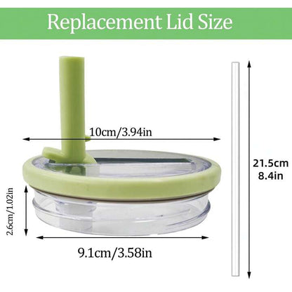 40oz Tumbler Leak Proof Flip Top Screw on Lid Replacement Compatible with Stanley (Includes Straw)