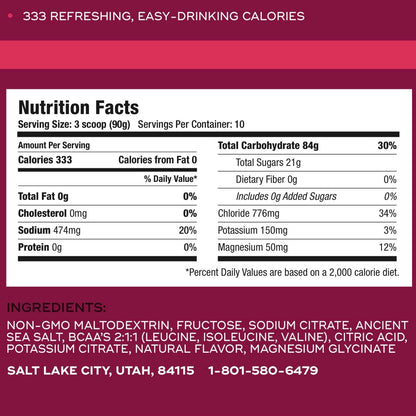333 - HalfEvil                       High-Carb Endurance Fuel