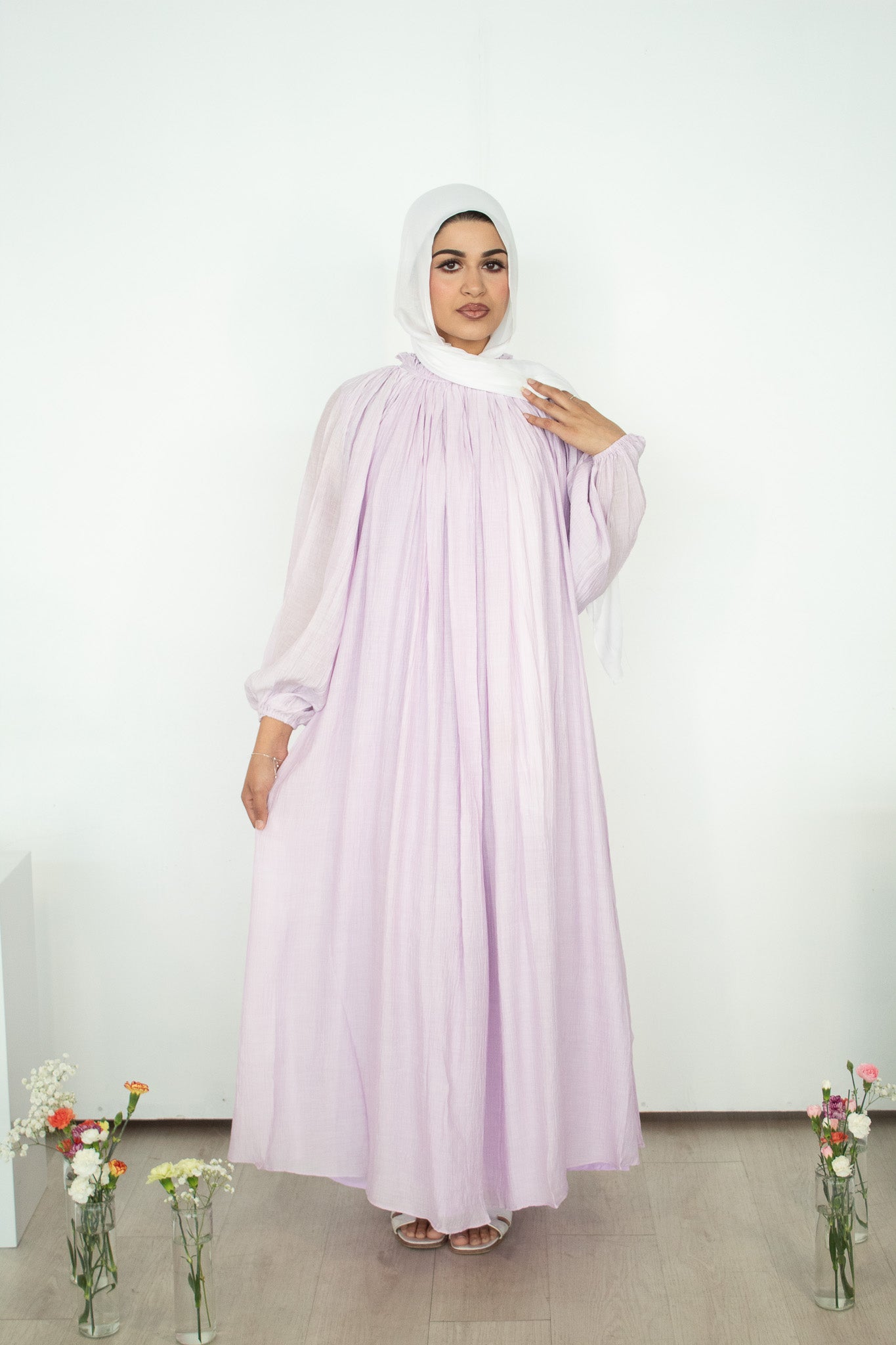 Warda Dress - Purple Tulip