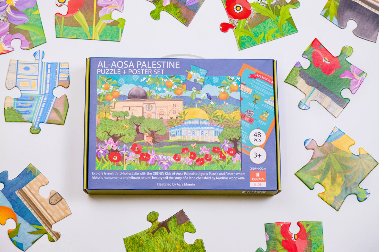 DEENIN Kids' Al-Aqsa Palestine Puzzle + Poster Set