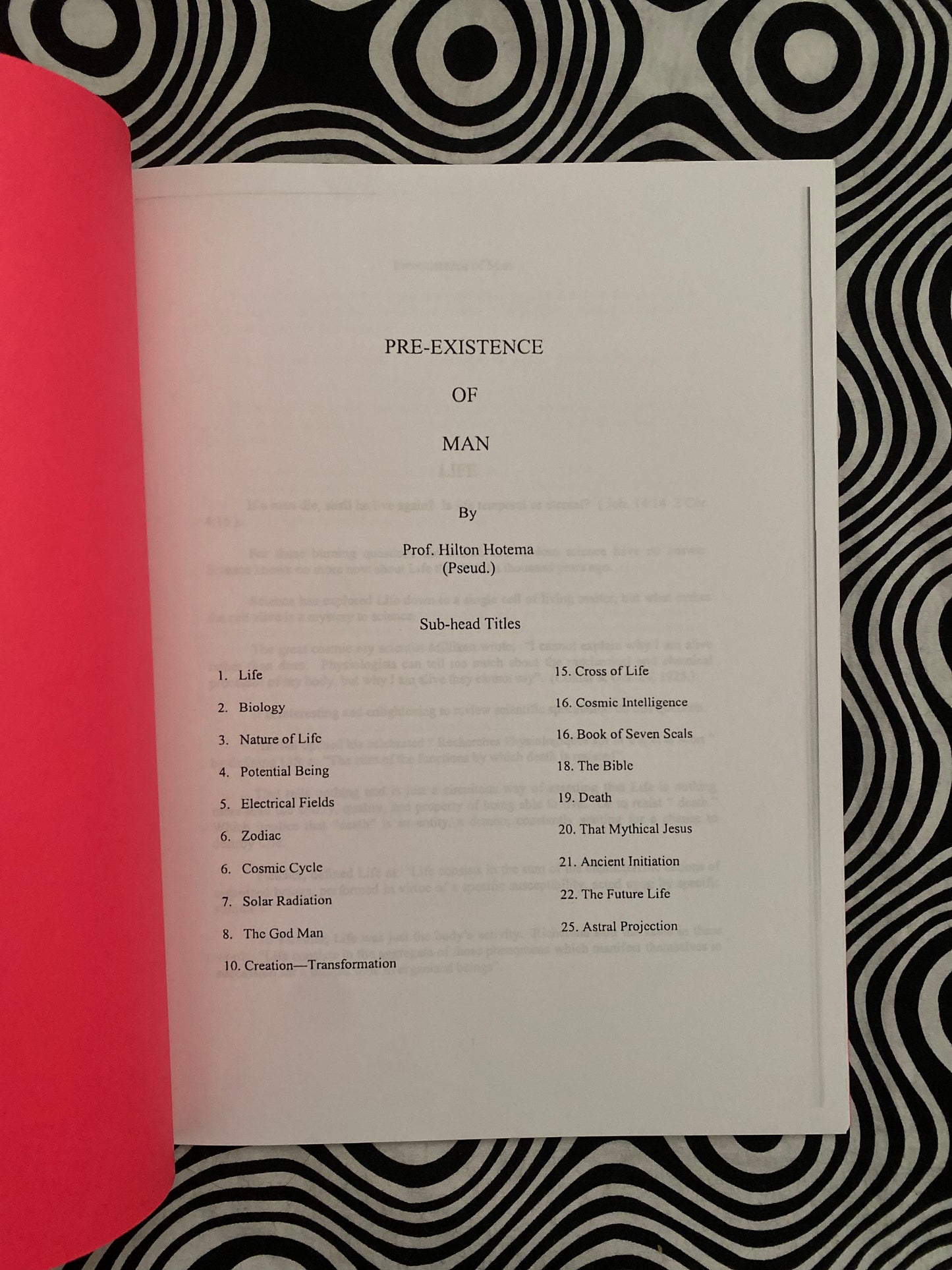Pre-Existence of Man Pt. 1 (I) -- Hilton Hotema