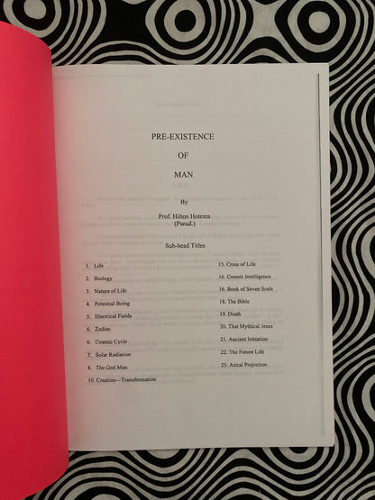 Pre-Existence of Man Pt. 1 (I) -- Hilton Hotema