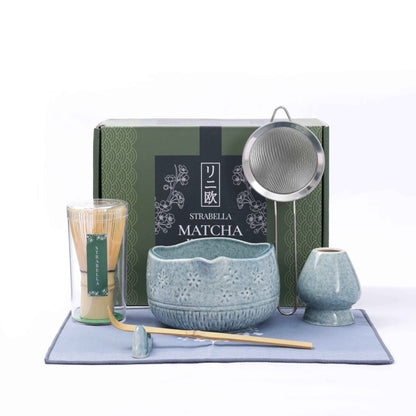 Matcha Whisk Set — Bamboo Chasen + Ceramic Chawan Gift Sets