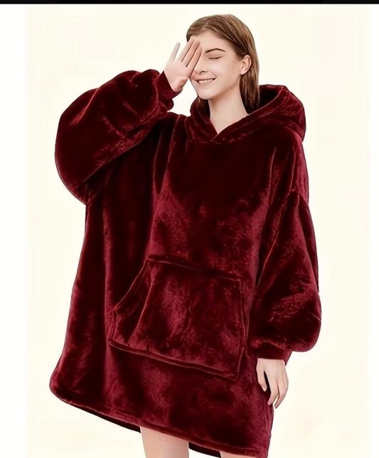 COMFY COZY HOODED BLANKET SNUGGY