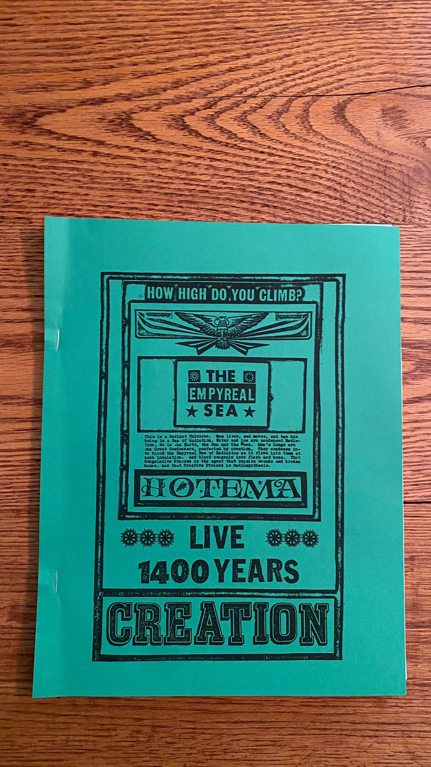 The Empyreal Sea, or How High Do You Climb? Live 1400 Years — Hilton Hotema