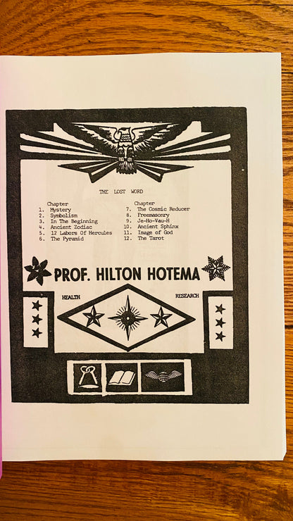 The Lost Word of Freemasonry — Hilton Hotema