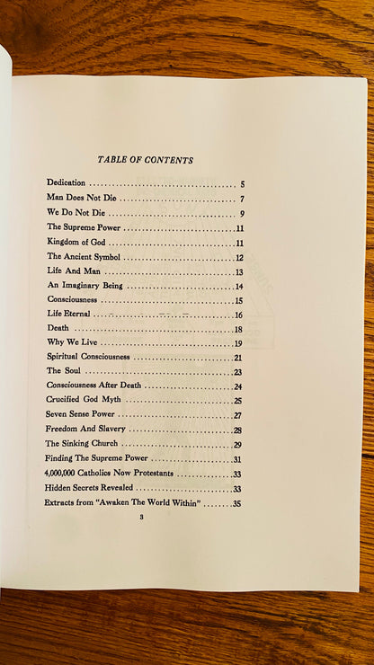 We Do Not Die — Hilton Hotema