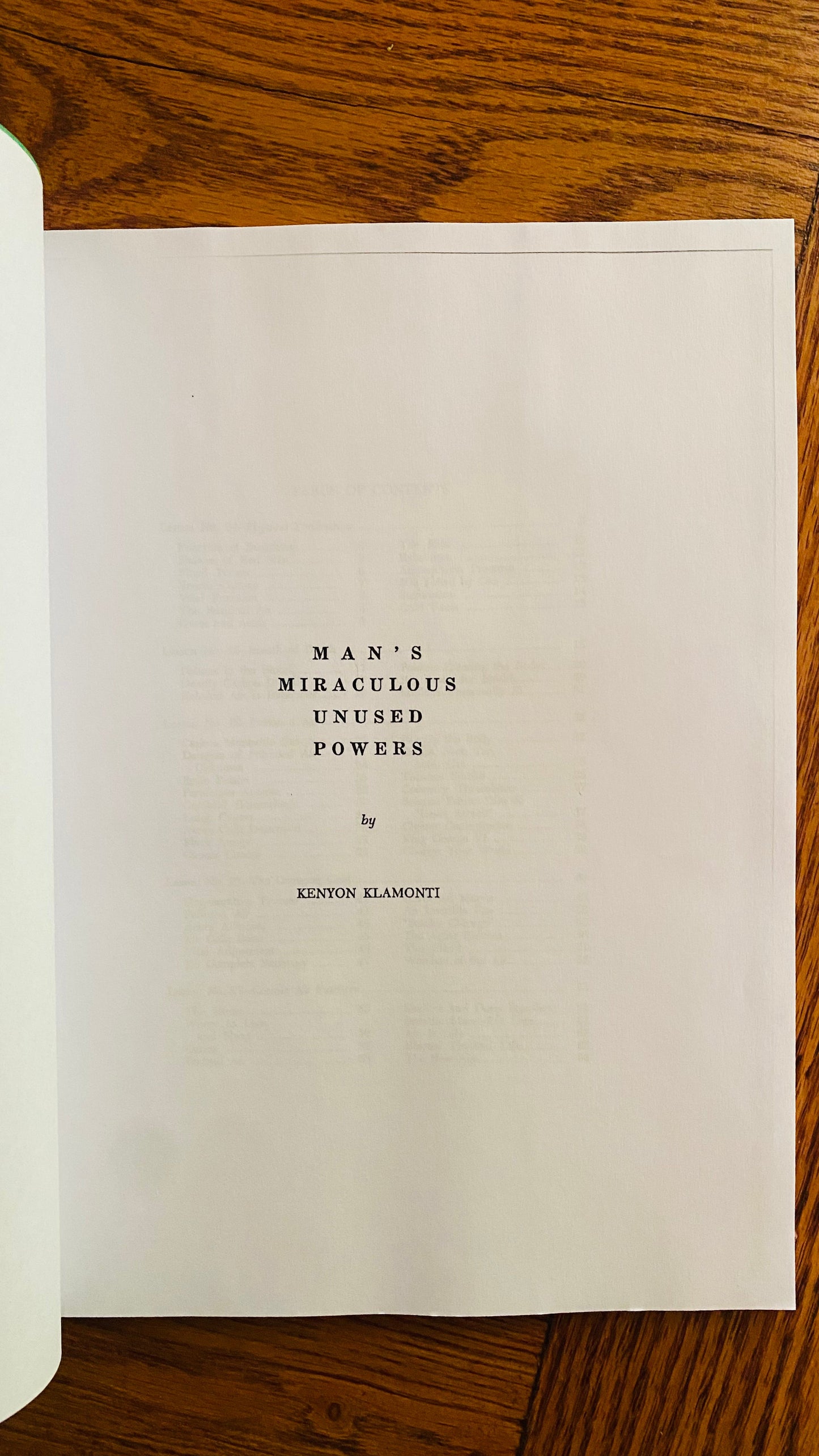Man's Miraculous Unused Powers : Book 4 — Hilton Hotema