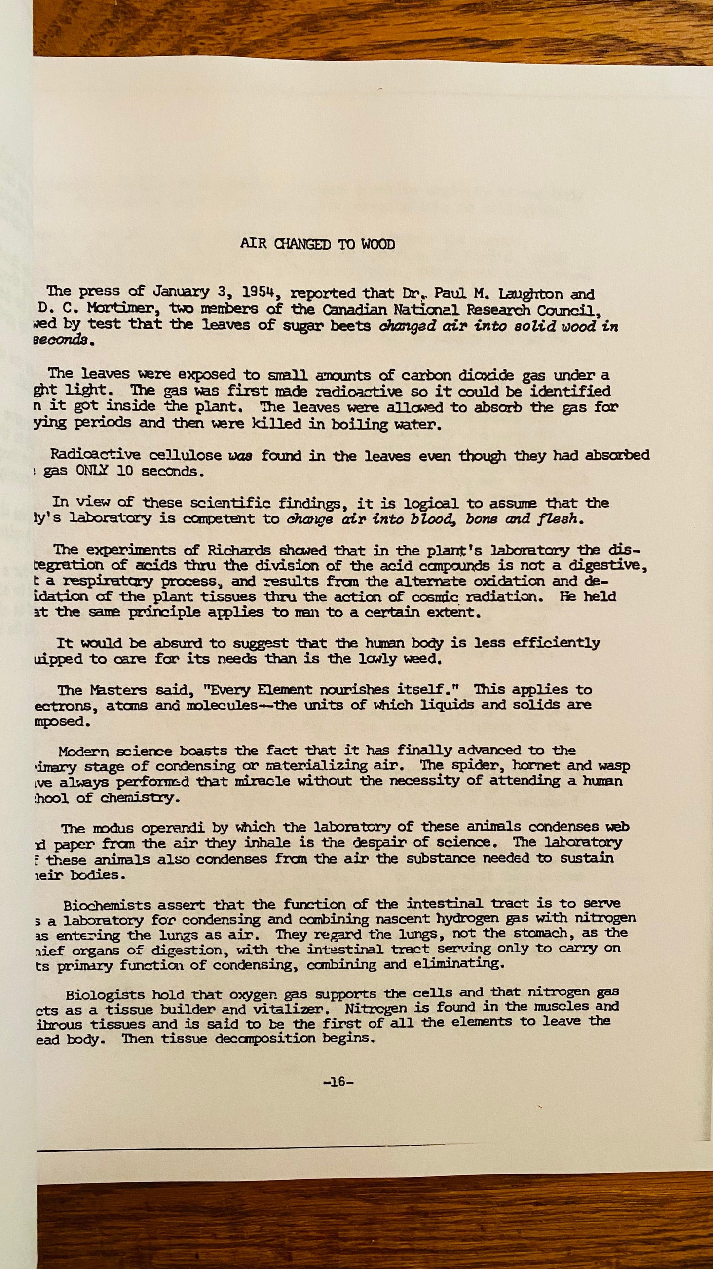 The Facts of Nutrition — Hilton Hotema
