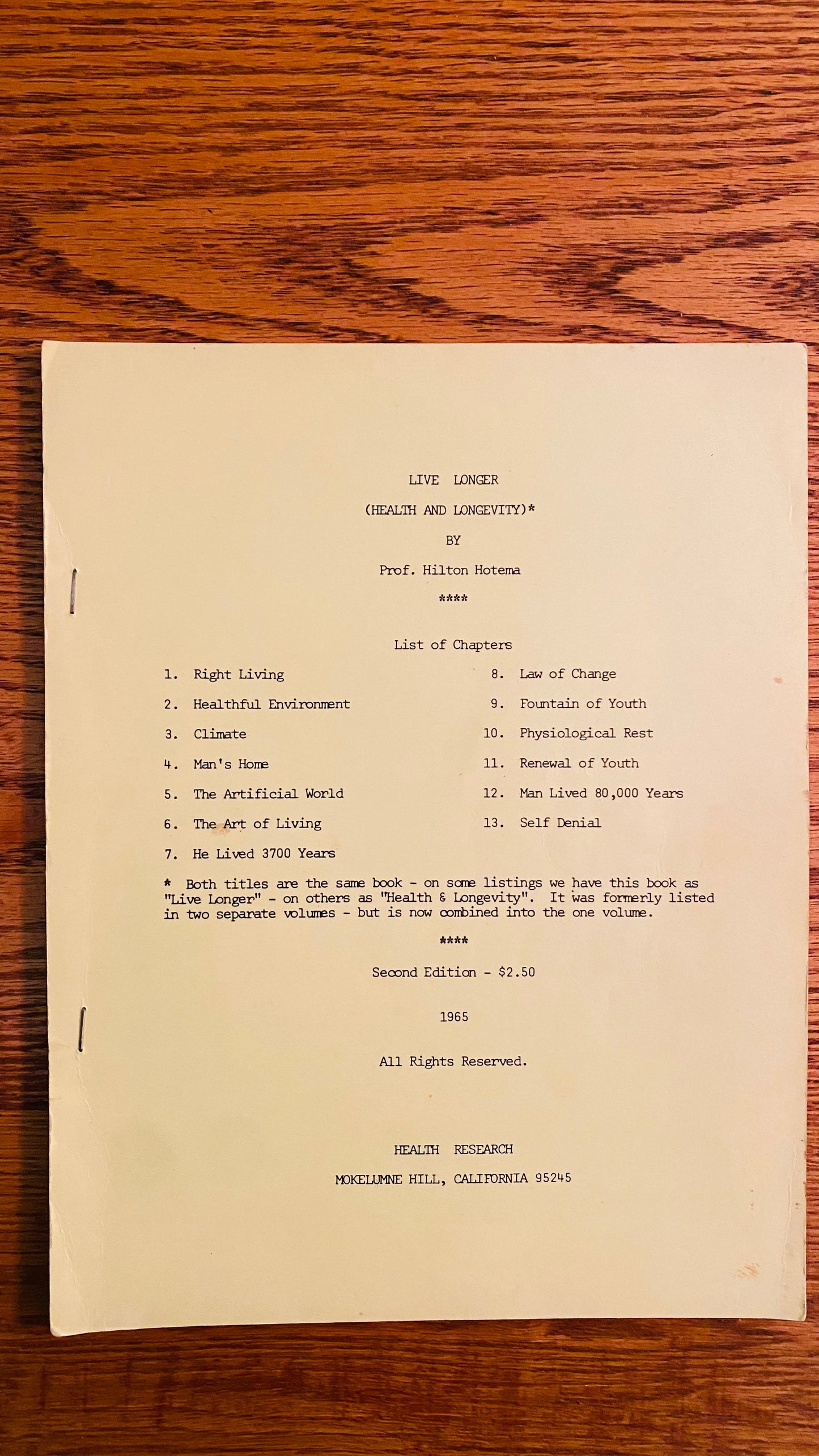 The Facts of Nutrition — Hilton Hotema