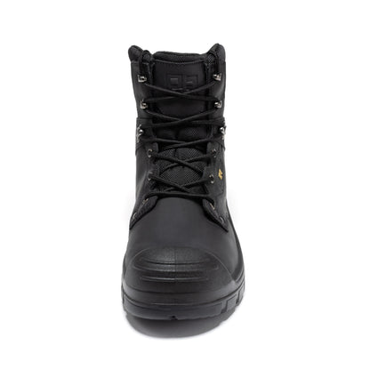 ROCKROOSTER Woodland Black 6 inch Waterproof Composite Toe Leather Work Boots AK662