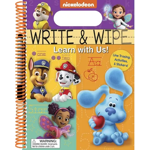 Nickelodeon: Write and Wipe: Learn with Us! - Spiral