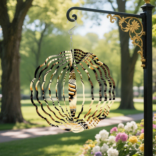 Bluegrass Banjo Player 3D Wind Spinner Outdoor Decor