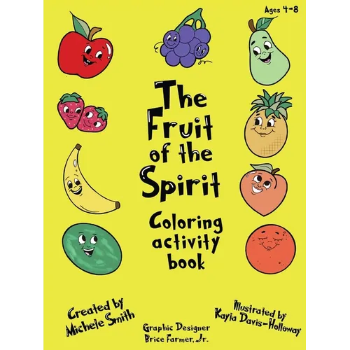 The Fruit of the Spirit coloring activity book - Paperback