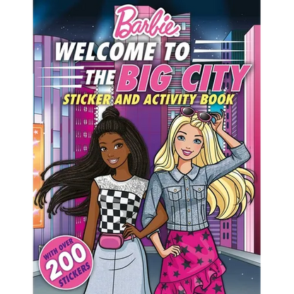 Barbie Welcome to the Big City!: 100% Officially Licensed by Mattel, Sticker & Activity Book for Kids Ages 4 to 8 - Paperback
