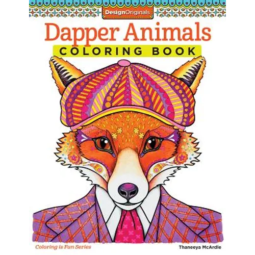 Dapper Animals Coloring Book - Paperback