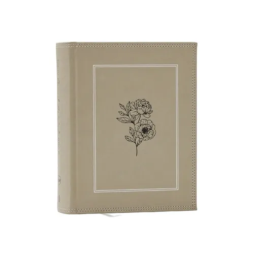Nkjv, Journal the Word Bible, Large Print: Reflect, Journal or Create Art Next to Your Favorite Verses (Stone Leathersoft Over Board, Red Letter) - Hardcover