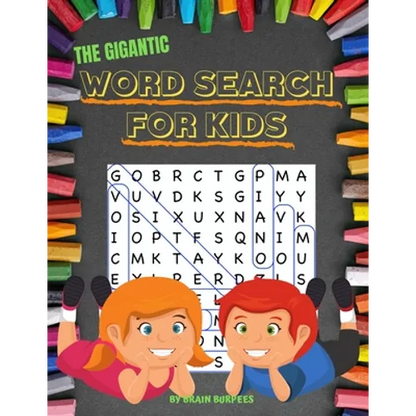 The Gigantic Word Search For Kids: 50 word search puzzles in LARGE PRINT for kids 6 and up - Paperback