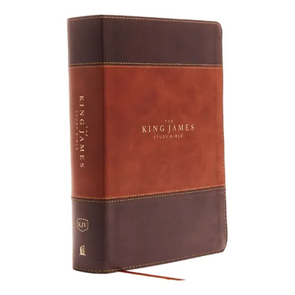 The King James Study Bible, Imitation Leather, Brown, Full-Color Edition - Imitation Leather