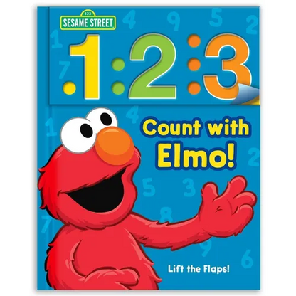 Sesame Street: 1 2 3 Count with Elmo!: A Look, Lift & Learn Book - Board Book