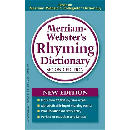 Merriam-Webster's Rhyming Dictionary - Mass Market Paperbound
