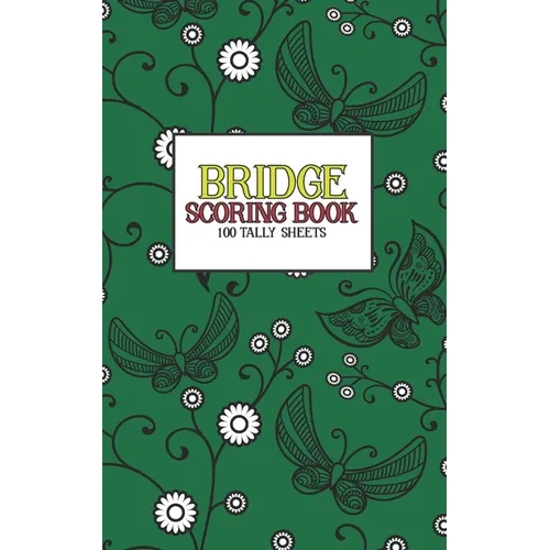 Bridge Scoring Book: 100 Tally Sheets - Paperback