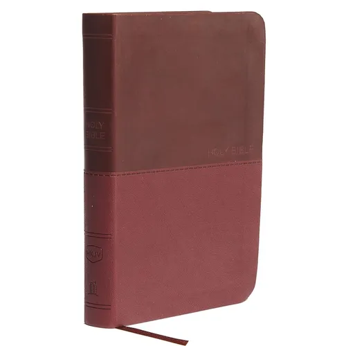 NKJV, Value Thinline Bible, Compact, Imitation Leather, Burgundy, Red Letter Edition - Imitation Leather
