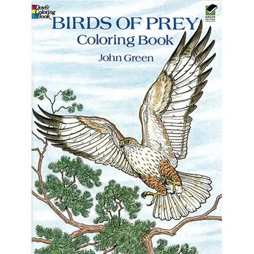 Birds of Prey Coloring Book - Paperback